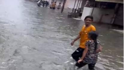 पाली में नौ इंच बारिश से बाढ़ जैसे हालात