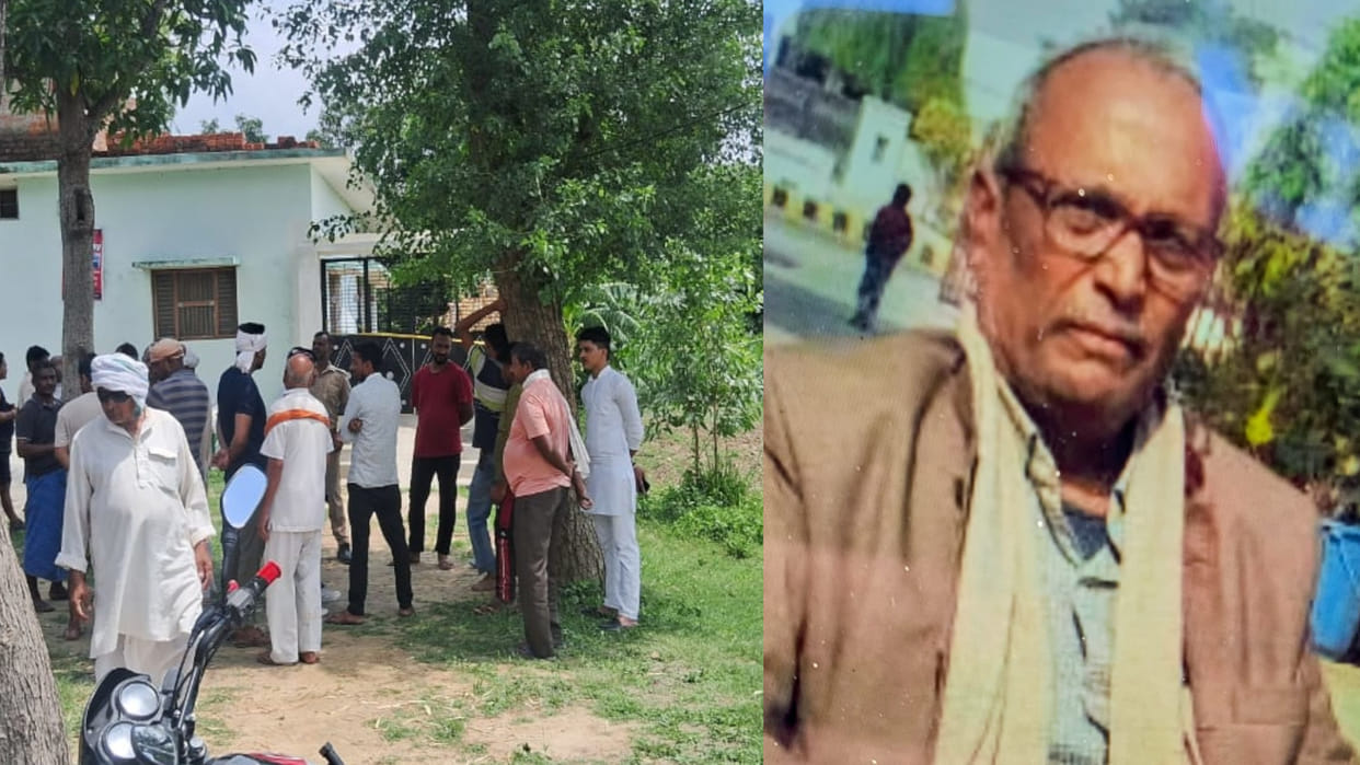 An old man was killed by hitting him with a hammer in a room in Deoria. The body was inside the room