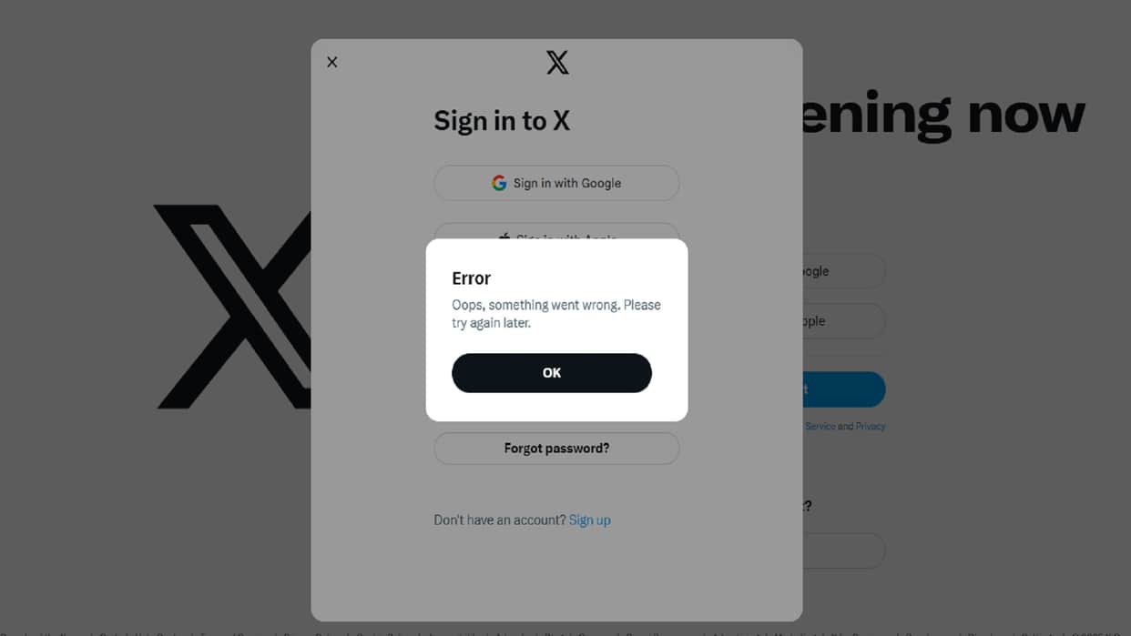 X Down down again social media platform stopped working second time week causing increased frustration