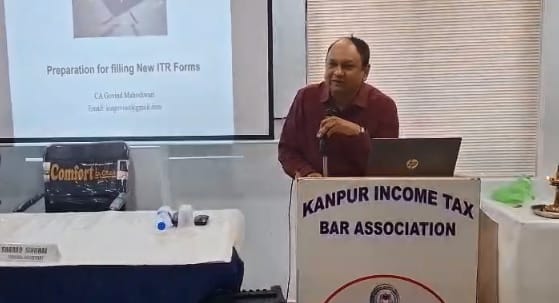 Kanpur Seminar on filing new ITR form Aadhaar enrolment ID is no longer valid speakers gave this information
