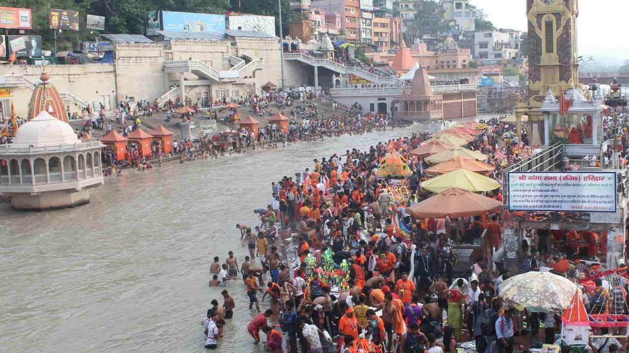Kanwar Yatra: 80.90 lakh pilgrims reached Haridwar in five days Watch Photos