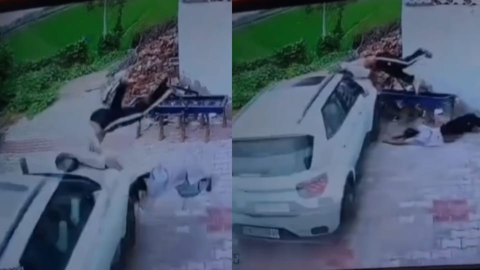 Younger brother ran his car over elder brother family three injured in Moga crime news see video
