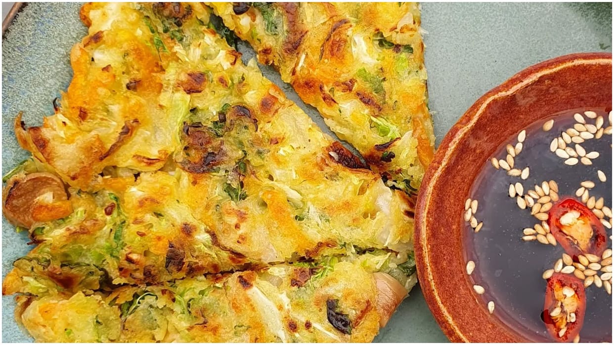 Korean Pancake Recipe Easy Monsoon Snack You Can Make at Home korean pancake kaise banate hain