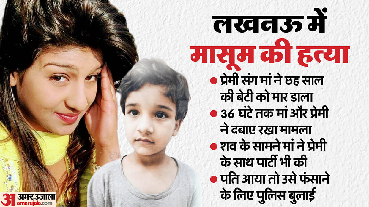 Mother killed her six year old daughter in collusion with her lover in lucknow