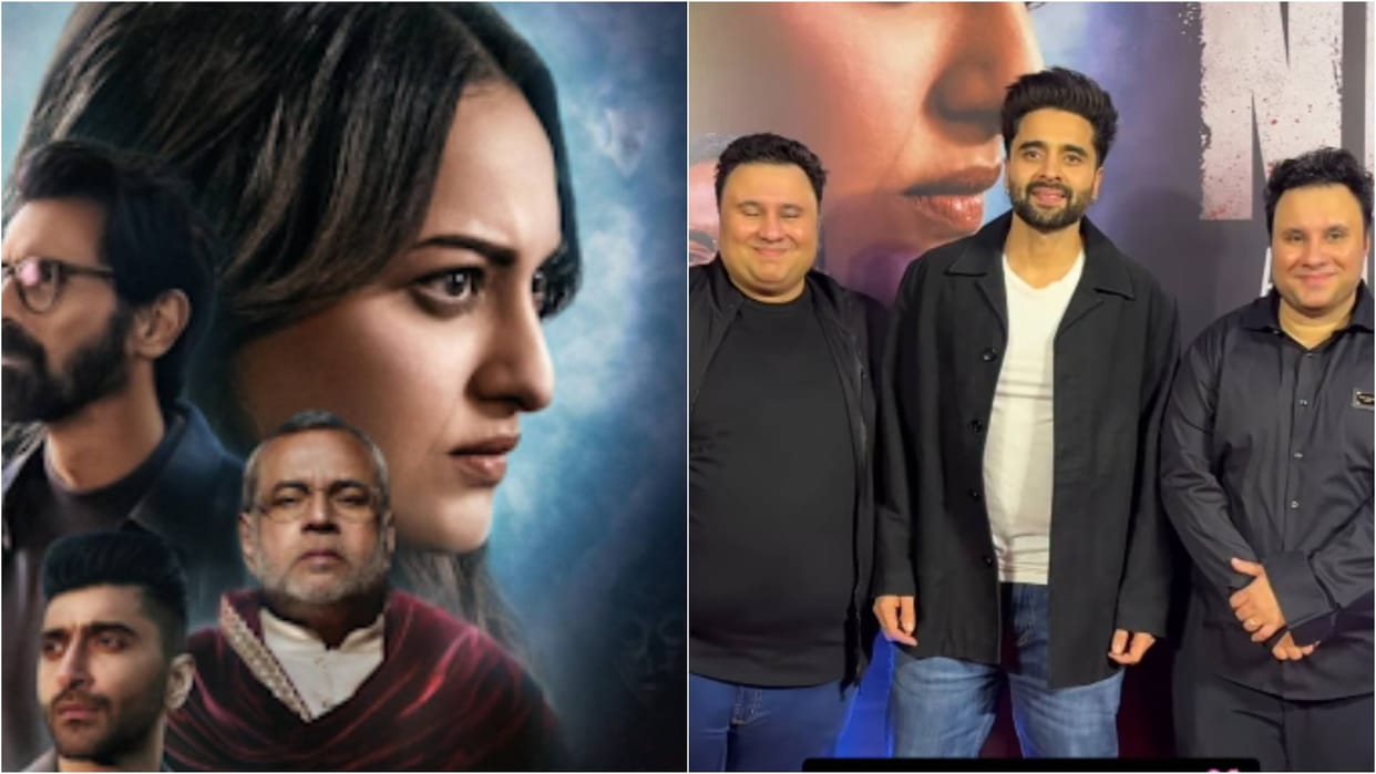 Jackky Bhagnani to Vicky Bhagnani at Screening Of Sonakshi Sinha Arjun Rampal Movie Nikita Roy