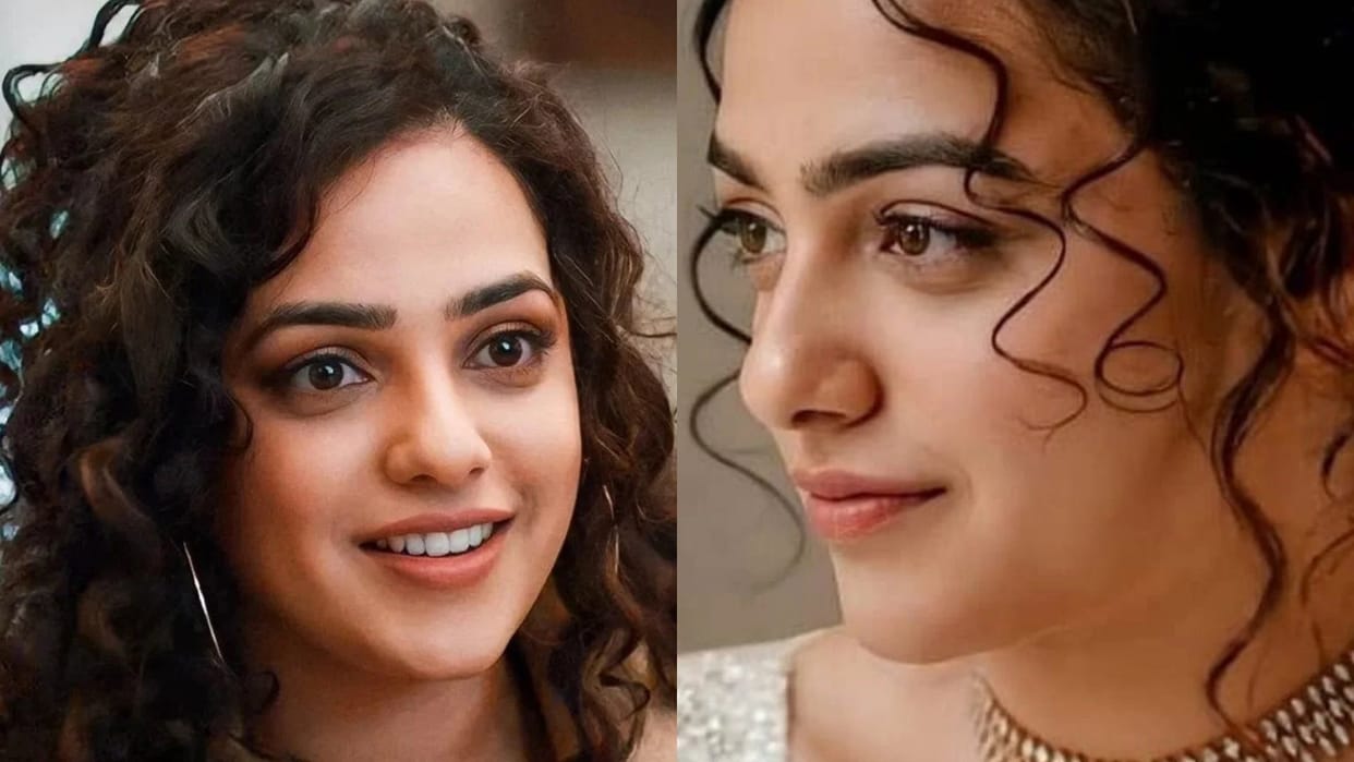 Nithya menen picked cow dung during shooting of her upcoming film idly kadai with dhanush