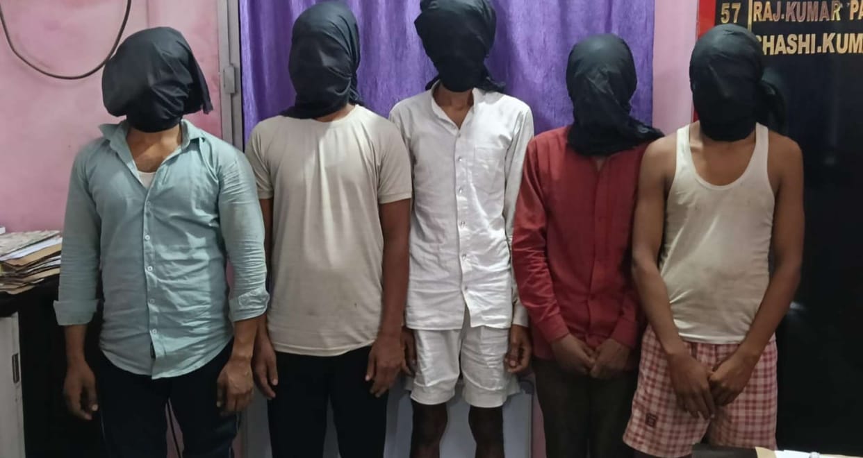 Bihta police busted a bike thief gang, arrested five thieves along with six bikes