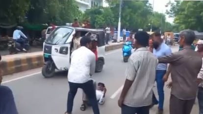UP news BJP MLA uncle beaten up in agra Municipal workers beat him with sticks