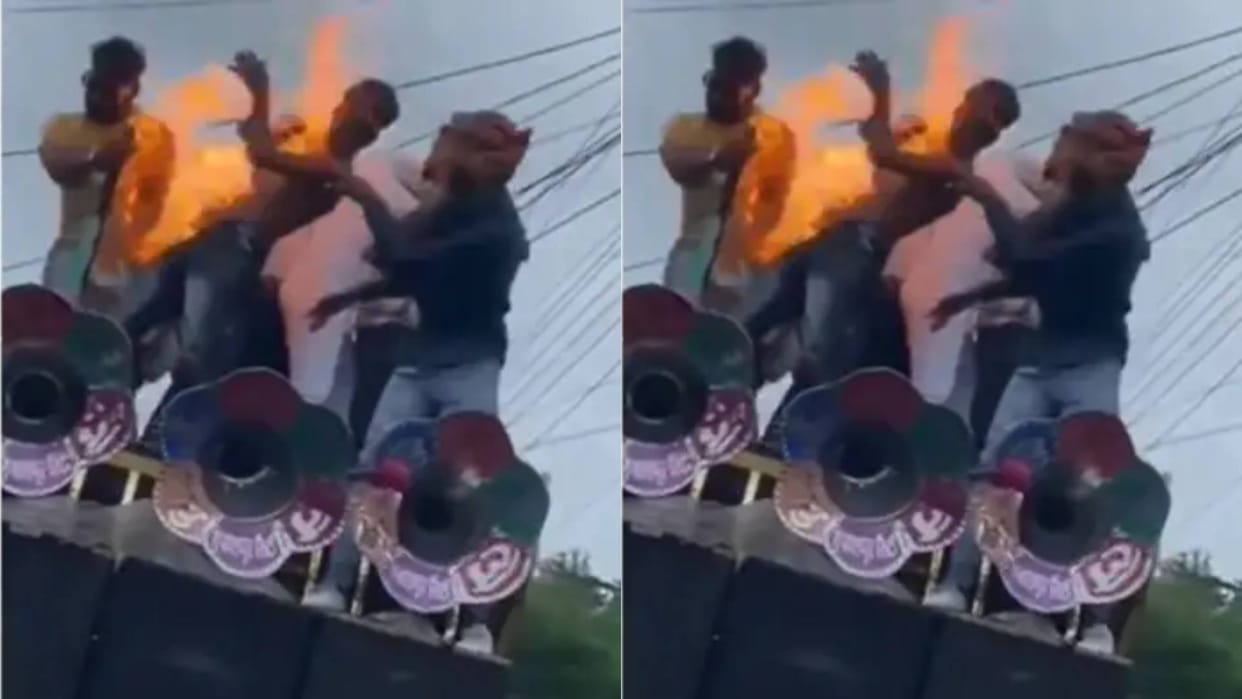 Man filled mouth with petrol and set it on fire using a matchstick As soon as he blew on it Video goes Viral
