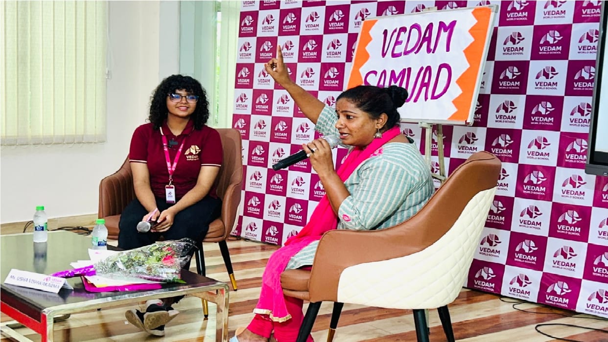 Inspiring initiative Vedam Samvad started by Vedam World School