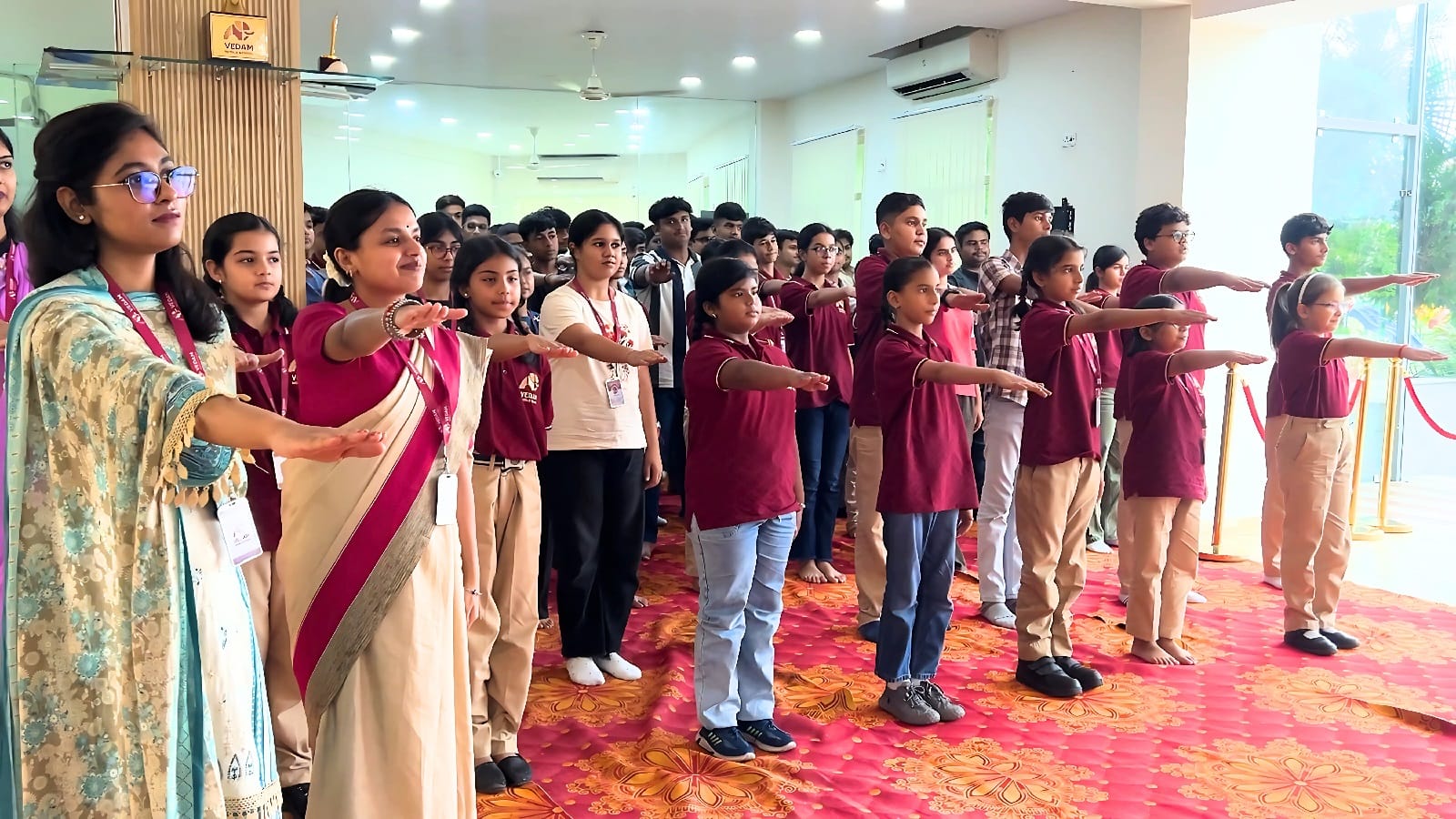 Inspiring initiative Vedam Samvad started by Vedam World School