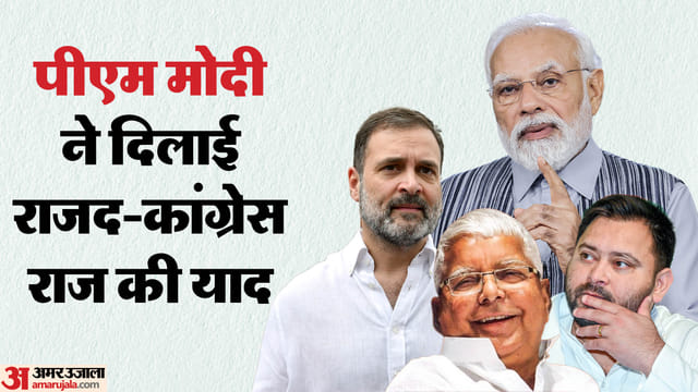 पीएम नरेंद्र मोदी ने विपक्ष पर बोला हमला।