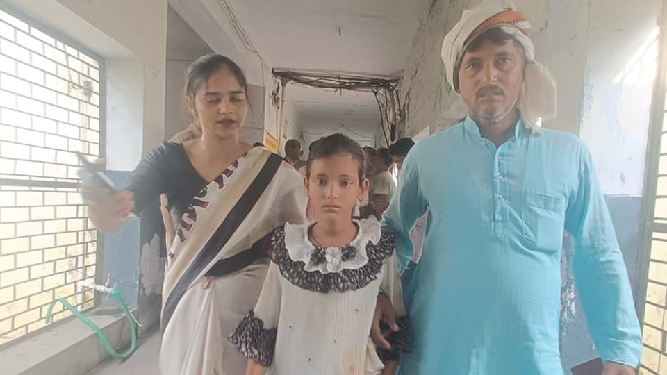 Student and Teacher died in a school van accident on Gajraula road in Amroha See photos