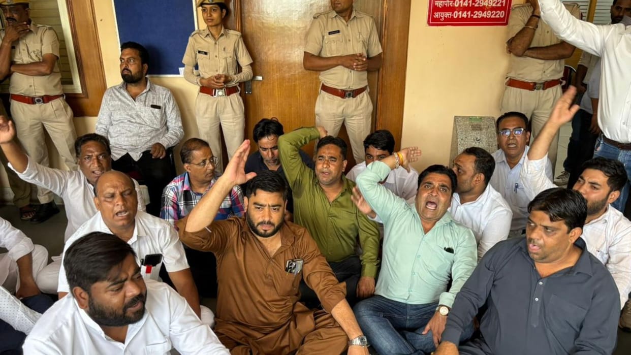 Rajasthan: Congress councillors' protest intensifies in Jaipur Municipal Corporation Heritage