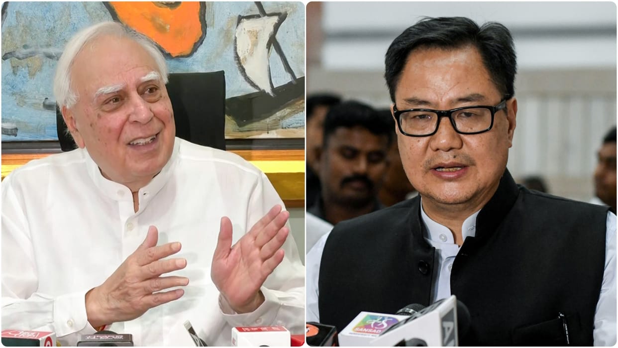 Kapil Sibal an average lawyer, can't dictate his personal agenda to Parliament: Kiren Rijiju