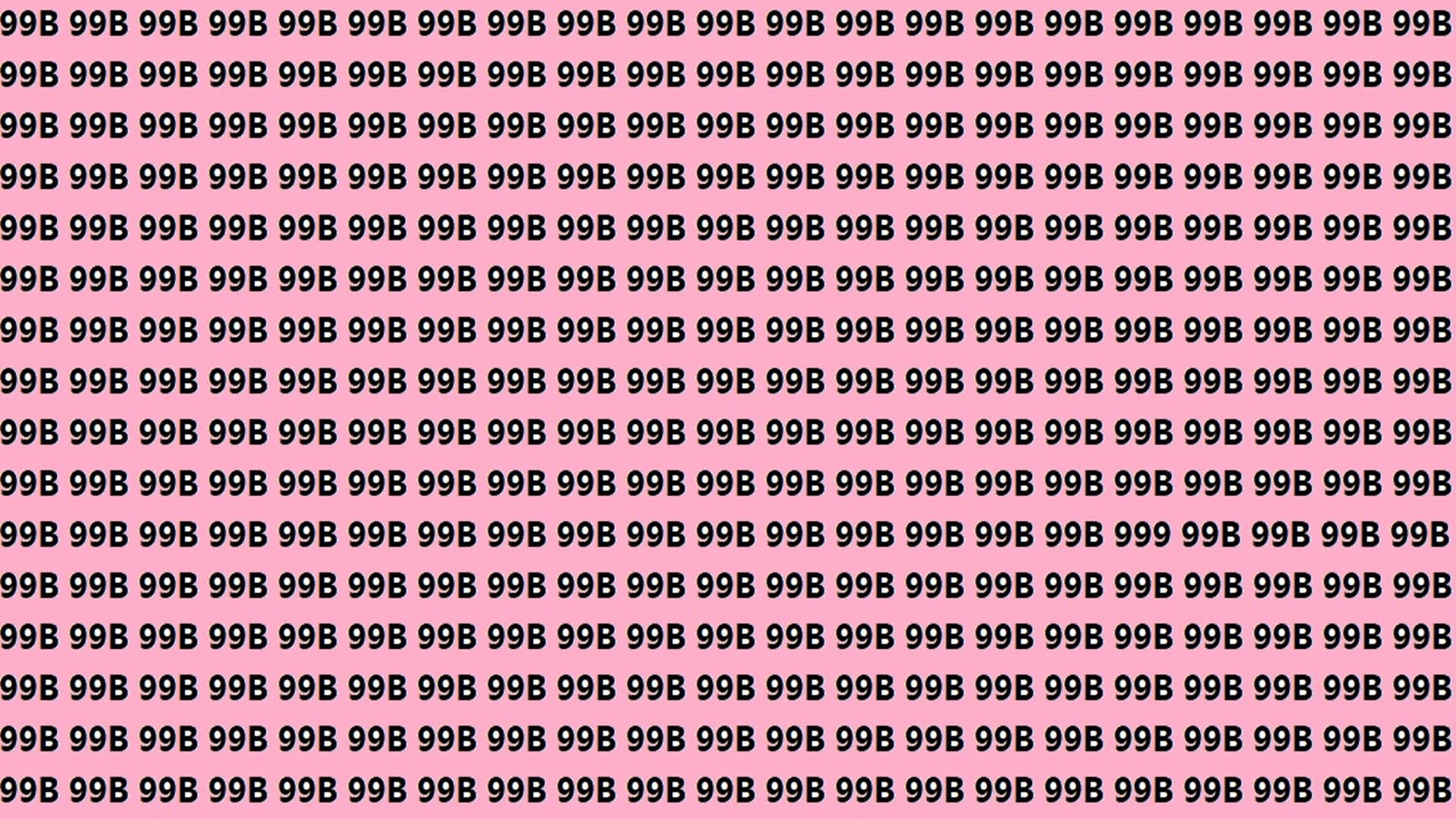 Optical Illusion iq test brain teaser image Can You Spot 999 Within 15 Seconds?