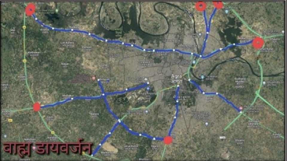 Route diversion implemented in Agra due to nagar parikram
