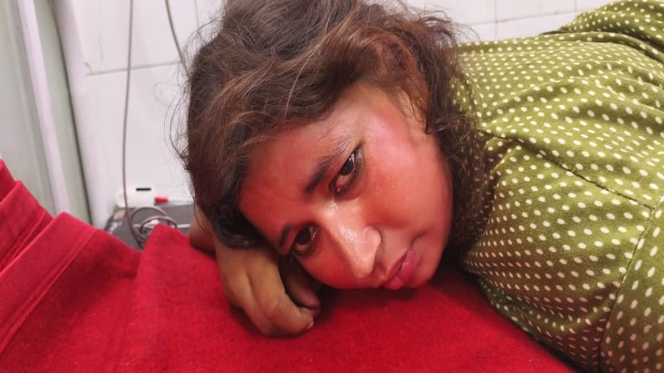 younger brother shot the elder sister in the back