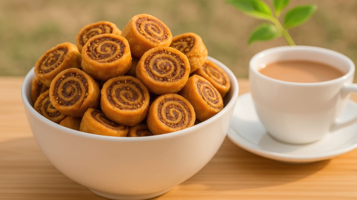 Bhakarwadi recipe How to make Maharshtrian Bhakarwadi at home Steps in Hindi