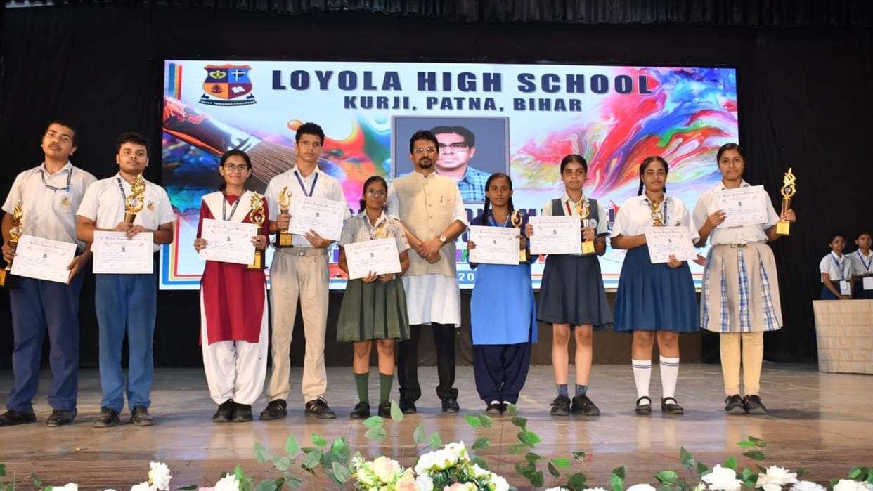 Bihar News : 13th Brother Raymond Memorial Inter-School Painting Competition Loyola High School patna bihar