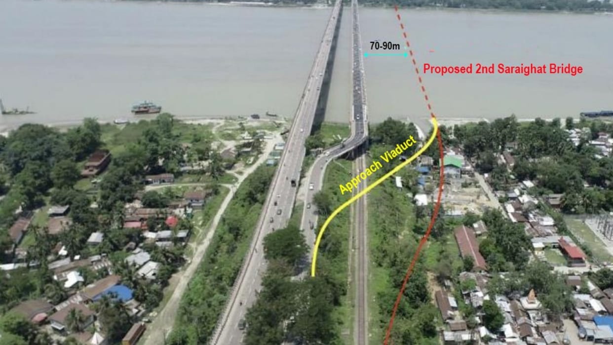 Assam: Work on second rail-cum-road bridge over Brahmaputra at Saraighat to start soon