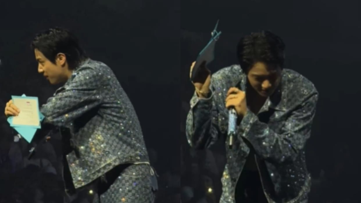 BTS Member And Singer Jin Recreates Couple Scene from Coldplay Concert