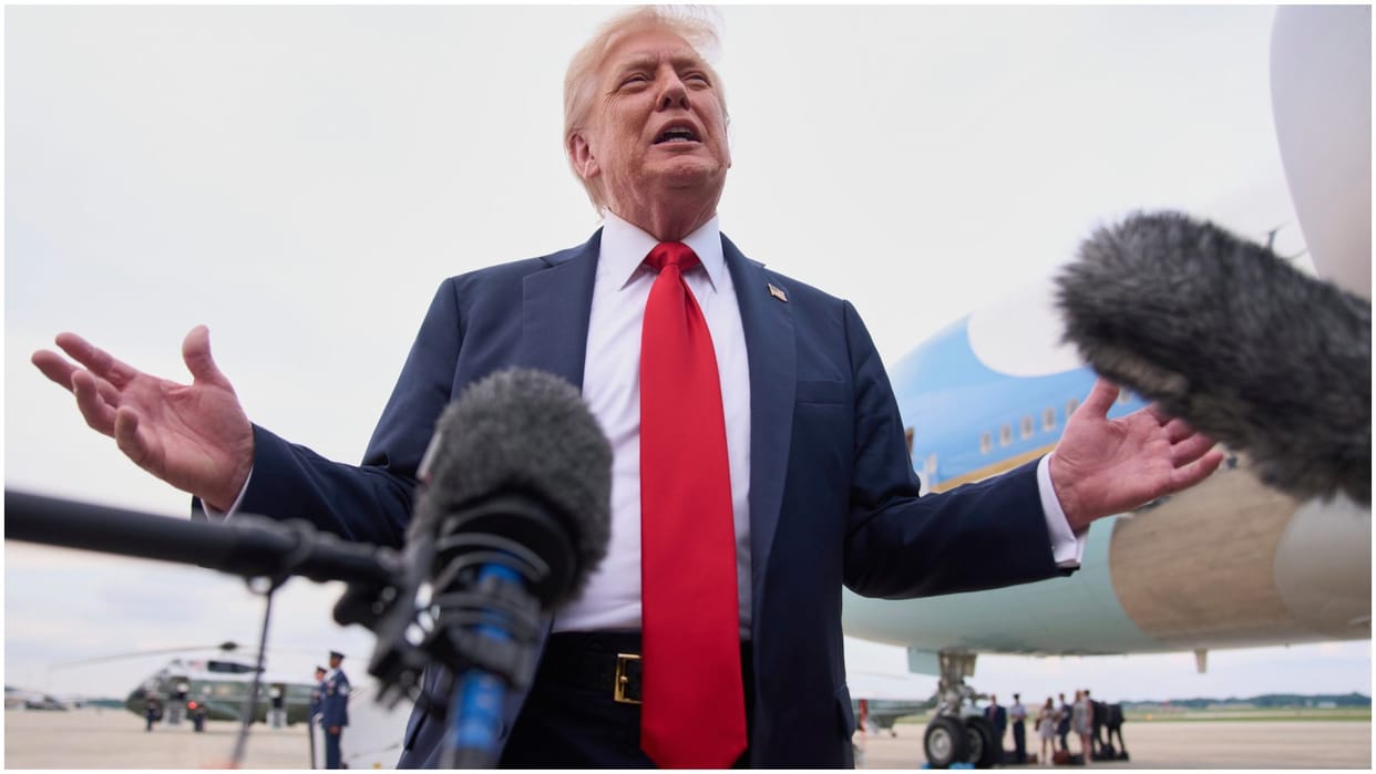 "I have best numbers ever": Trump says "he would love to" run for third presidential term