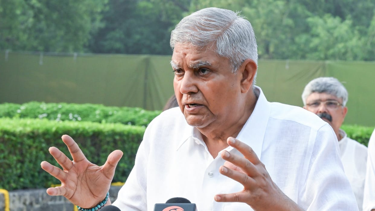 vice president jagdeep dhankhar said Thriving democracy can not sustain constant acrimony political tension