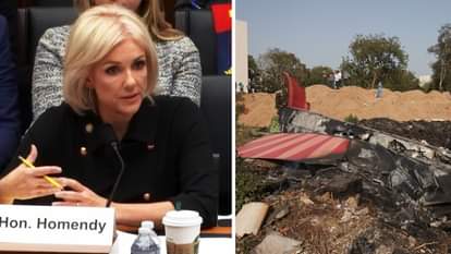 जेनिफर होमेंडी, दुर्घटनाग्रस्ता एअर इंडिया का विमान