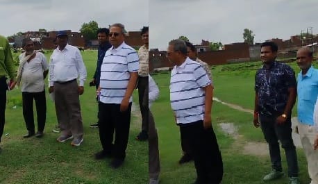 Kanpur Population became an obstacle in building the marginal dam the irrigation department team inspected