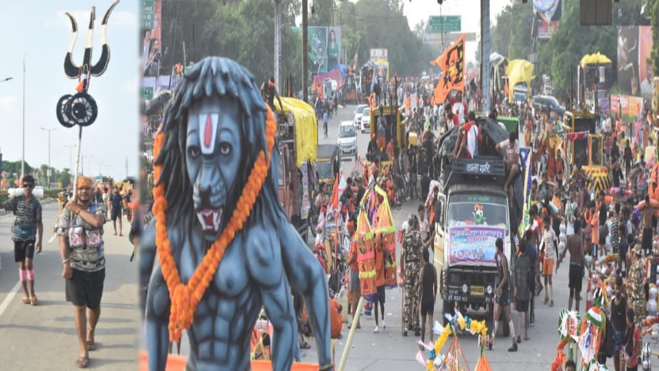 Kanwar Yatra 2025: Highways flood with devotion as Kanwariyas dance to Shiv bhajans