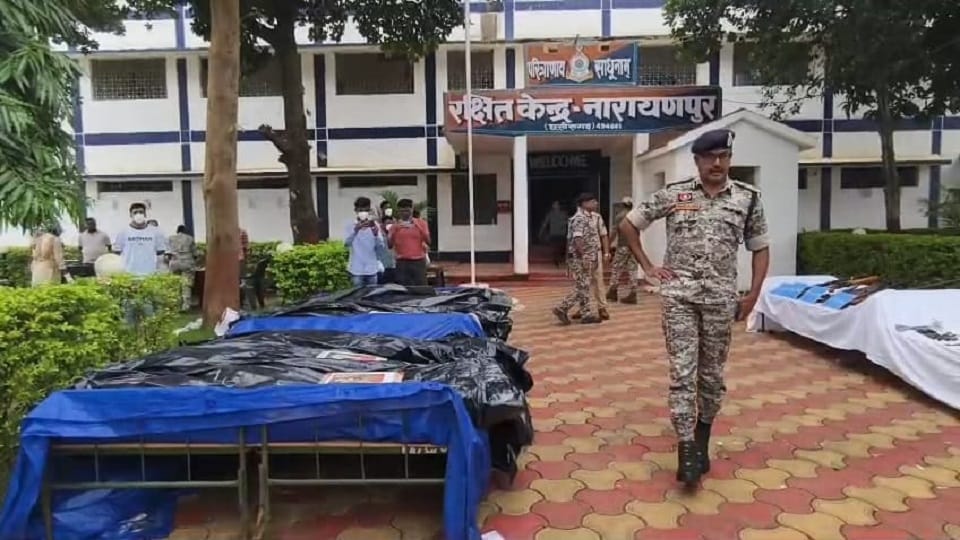 Encounter between security forces and Maoists ends bodies of six Naxalites recovered in Narayanpur