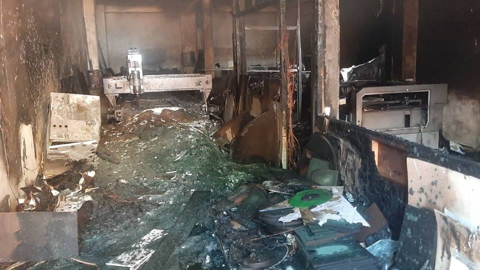 Fire broke out in plywood warehouse in Lucknow fire brigade brought it under control after two hours of effort