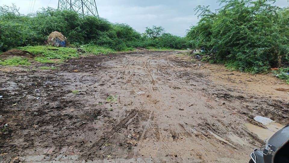 Sawan Second Monday Dirt and mud condition of the 43km long Parikrama route