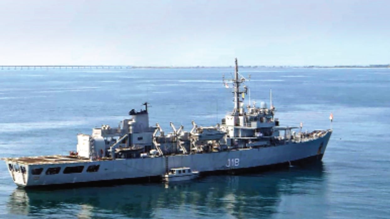 Indian Navy new survey ship INS Sandhayak reached Malaysia for first time
