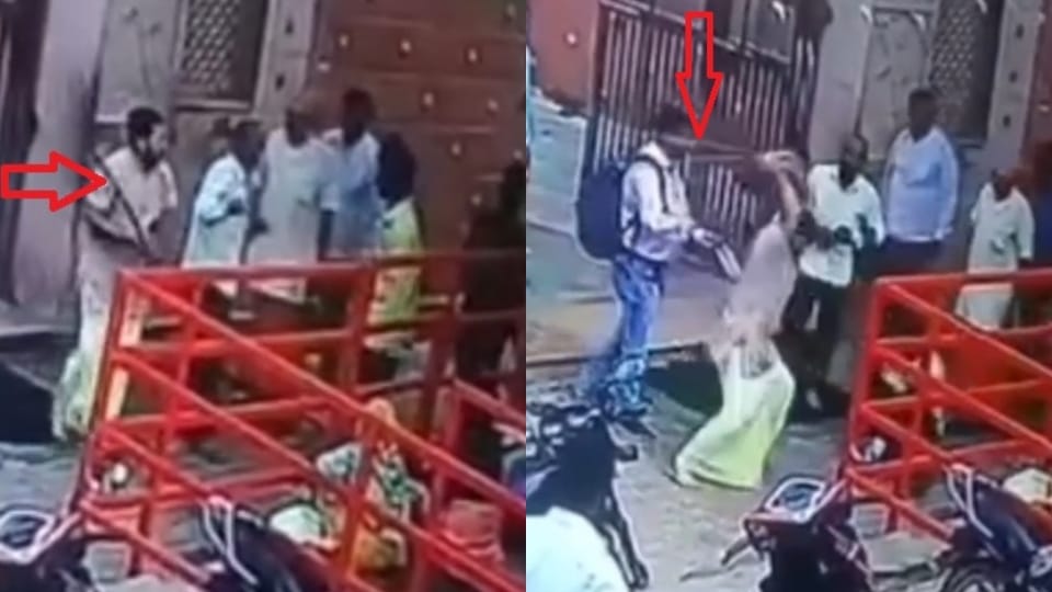 A beggar entered temple and asked for a laddoo priest beat him with a stick
