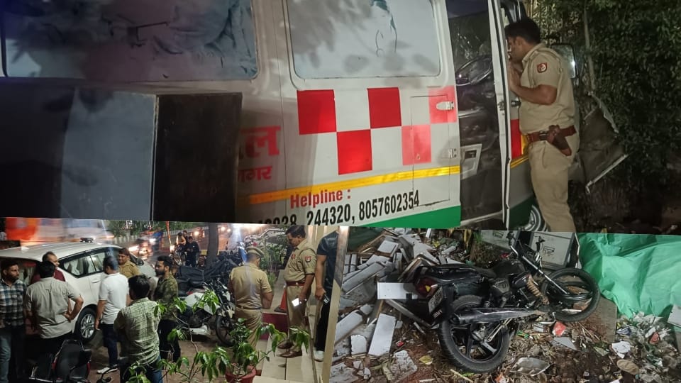Ghaziabad Road Accident: Speeding Ambulance Hits Bike-Scooty, Two Dead, One Critical