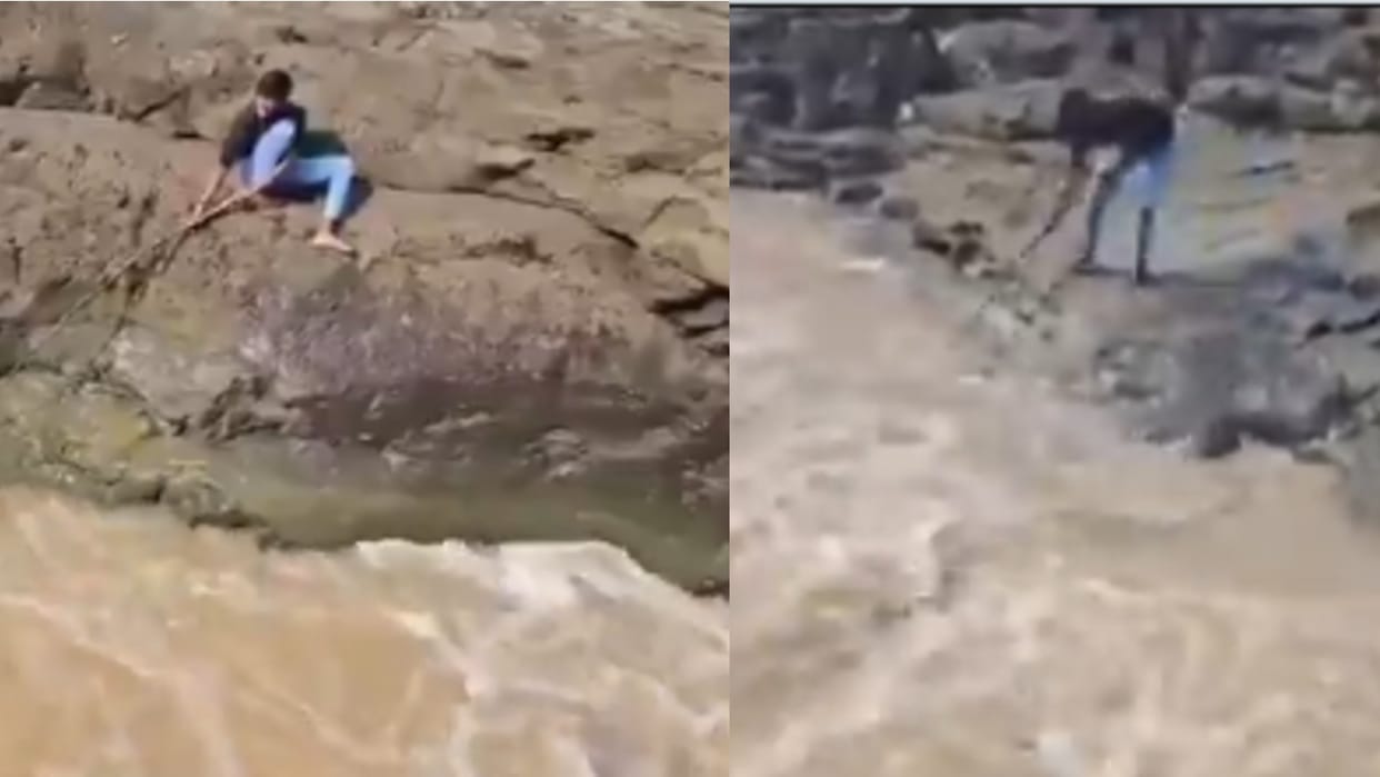youth drowns while retrieving slipper during picnic in madhya pradesh incident caught on camera