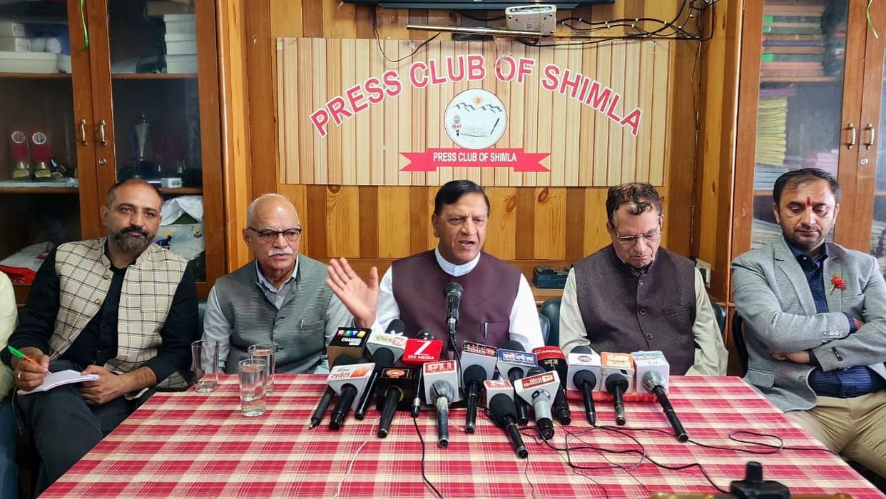Press conference of BJP State President Dr. Rajiv Bindal On Sukhu Govt Job Trainee Case