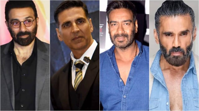 सनी देओल, अक्षय कुमार, अजय देवगन, सुनील शेट्टी