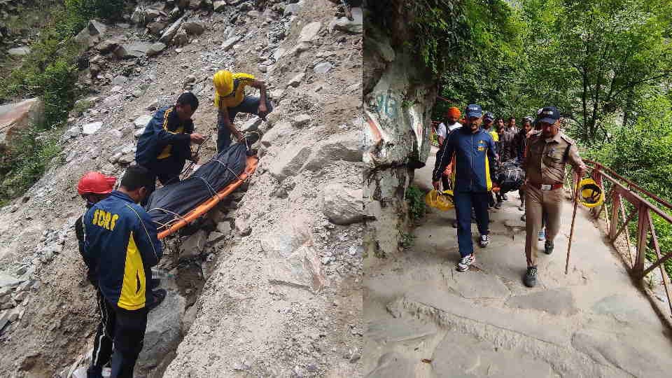 Hemkund Sahib Yatra Sikh devotee from Punjab fell into a ditch in Jungle Chatti and Died