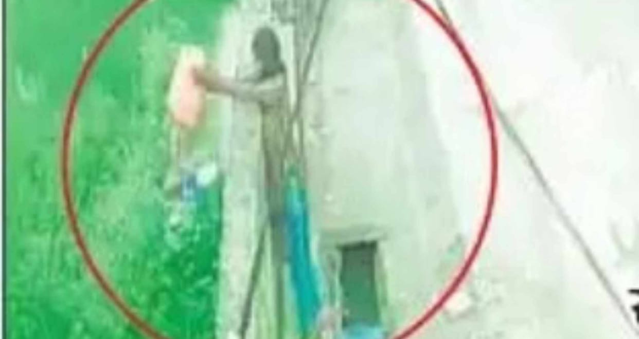 Newborn dumped in garbage, dogs kept sniffing bodies; young woman caught on CCTV, police are interrogating