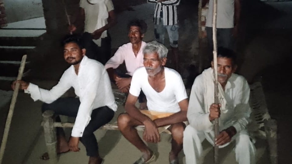 Thieves on move drone terror keeping people awake at night guards kept with sticks and torches Amroha report