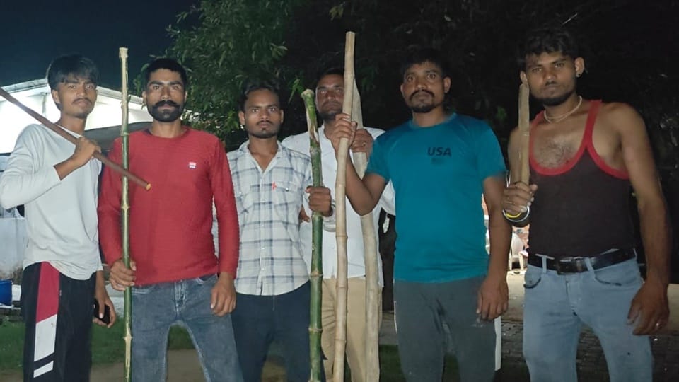 Thieves on move drone terror keeping people awake at night guards kept with sticks and torches Amroha report