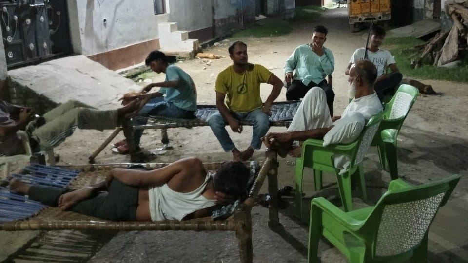 Thieves on move drone terror keeping people awake at night guards kept with sticks and torches Amroha report