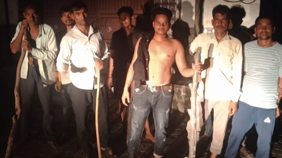 Thieves on move drone terror keeping people awake at night guards kept with sticks and torches Amroha report