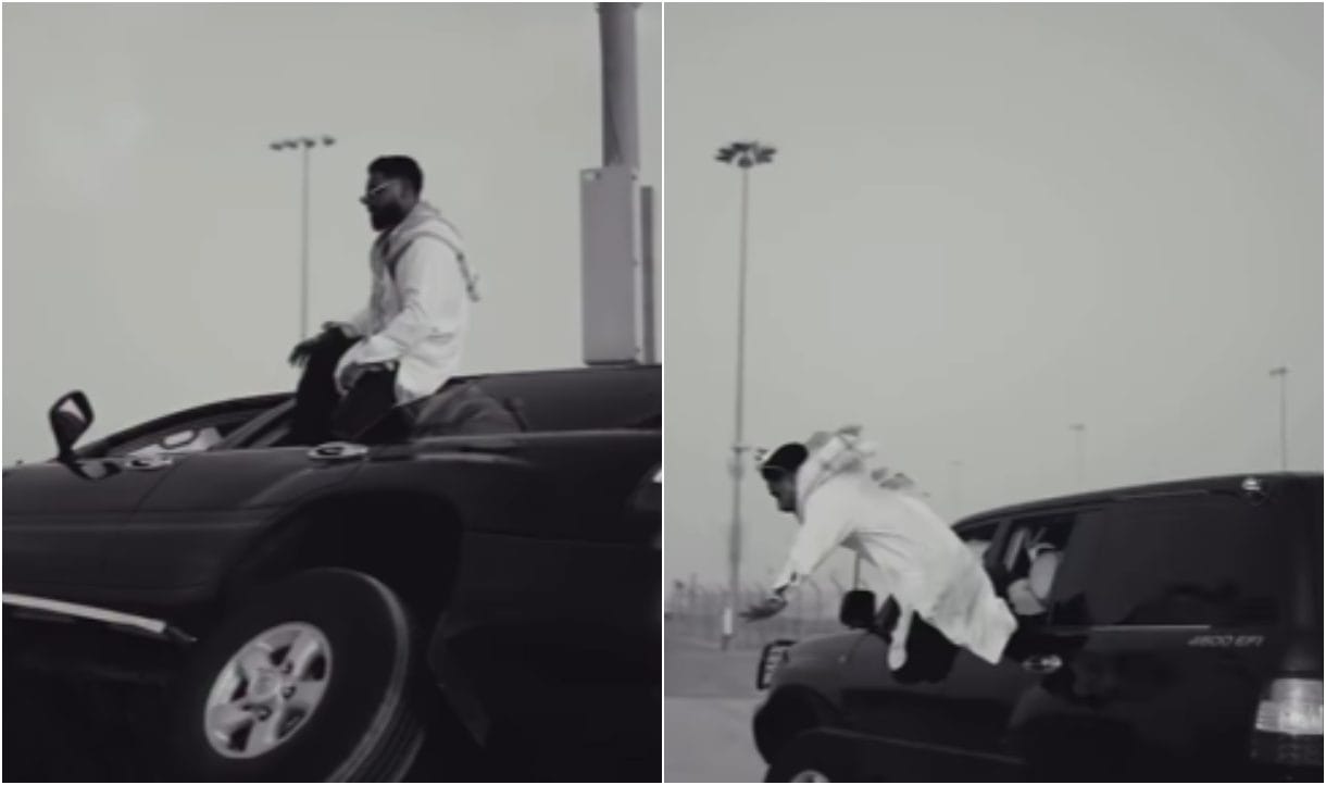 emiway bantai injured during dubai shoot daring stunt goes wrong