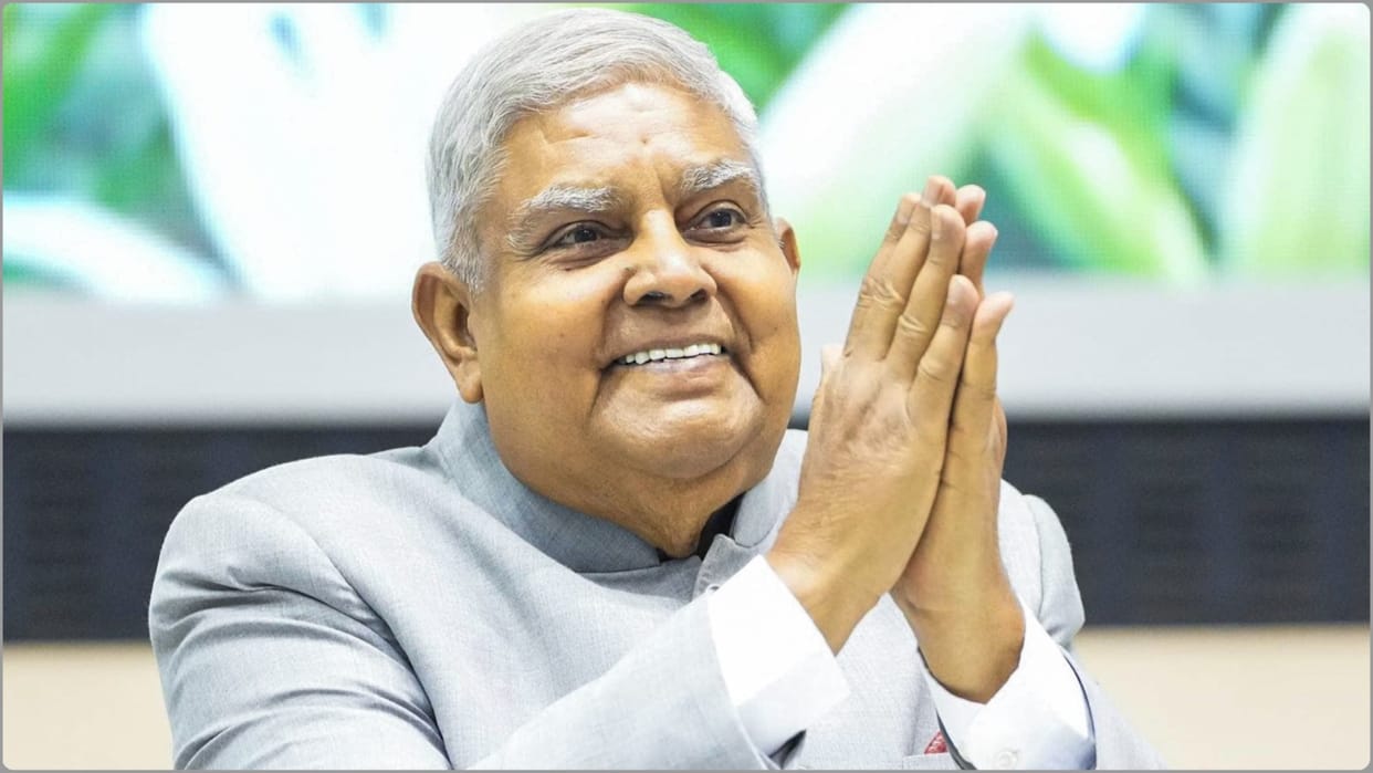 Vice President Jagdeep Dhankhar resigned from the post, citing health reasons