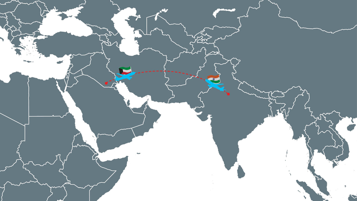 Agreement to improve air services between India and Kuwait, seat capacity will increase by 50 percent