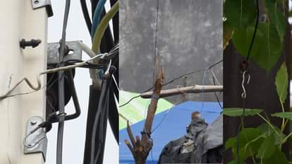 यूपी में बिजली चोरी।